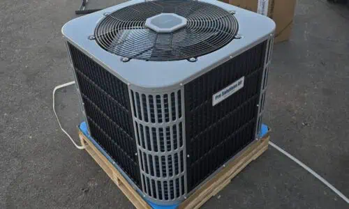 A new Pro Solutions Air private-label condenser on its shipping pallet